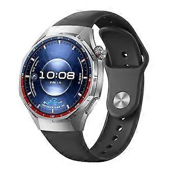 Silicone wristband for Huawei Watch GT 6 Pro with reverse buckle, adjustable, black
