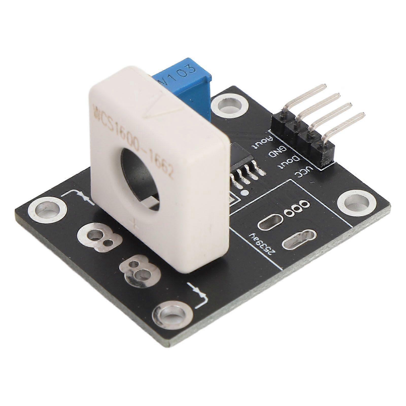 Hall Current Sensor Module Detector Board Adjustable 3 70A Short Circuit DC100A Overcurrent Protecting DC5V WCS1600