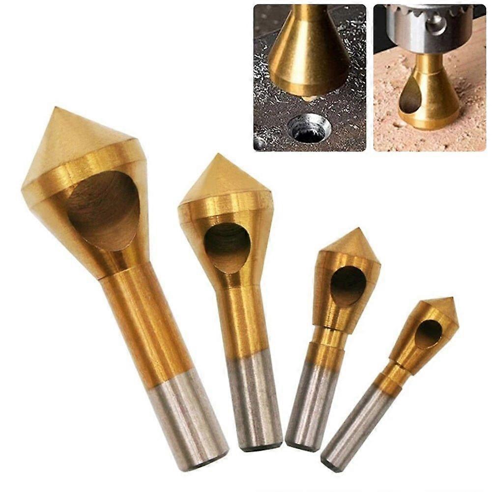 1Pc Titanium Countersink Deburring Drill Bit Hole Cutter Metal Chamfering Tool