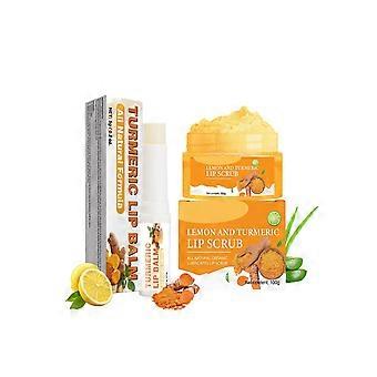 Lip Scrub Set and Moisturizing Balm for Gentle Exfoliation and Deep Hydration