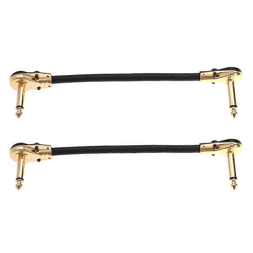 2pcs Practical Guitar Instrument Effector Cable Guitar Effect Connecting Wire