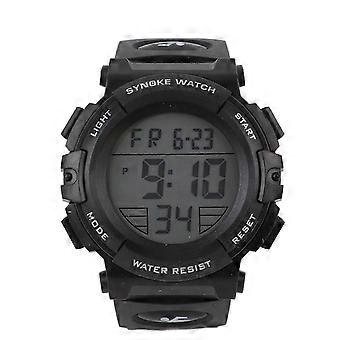 prodef Herren Digitaluhr mit Kalender und Wecker, wasserdicht, Nachtlicht, elektronische Sportuhr für Outdoor-Aktivitäten, Schwarz, Super perfekte Qualität