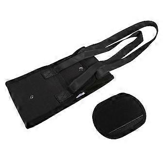 Harnais de rducation pour chien noir avec poigne (L)