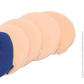 7pcs Frauen Make-up Schönheit Schwamm Trocken Nass Gebrauch Runde Spitz Form Gesichtskosmetik Puderquaste (Hautfarbe Dunkelblau)