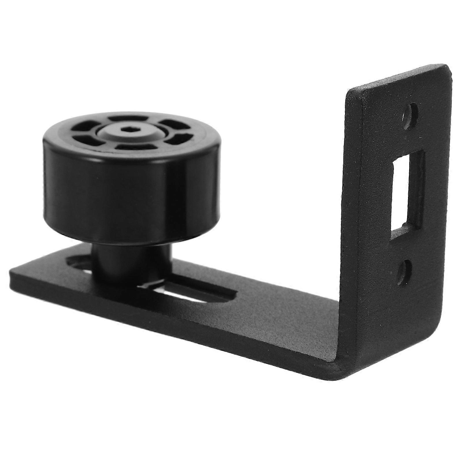 Sliding Barn Door Bottom Floor Guide for Adjustable Position 1Pcs Black
