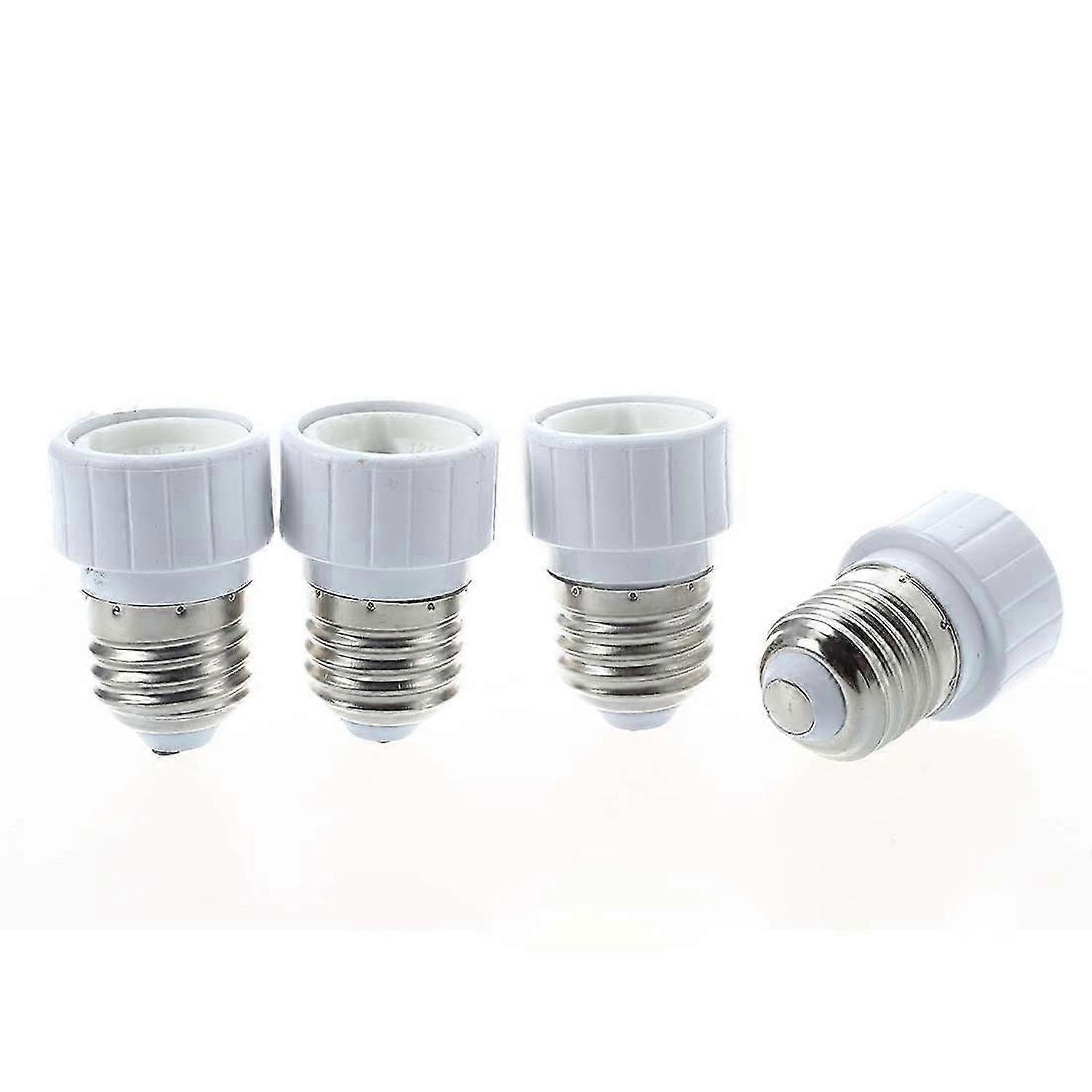4x E27 to light socket adapter socket adapter lamp bulb Converter White