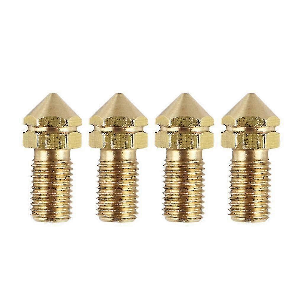3D Printer Brass Nozzle 0.4mm 4pcs Compatible with Ultimaker 3 UM3 Replacement