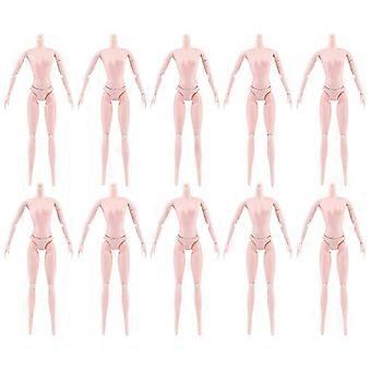 10pcs Plastic Flexible Rotation 16 Moveable Joints Doll Toy DIY Doll Accessory ziiu