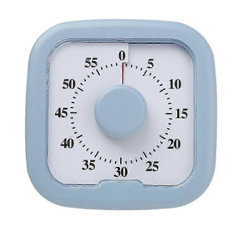Silent Visual Timer 60-Minute Stopwatch Alarm Clock Countdown Timer with Stand Visualization Kitchen Cooking Timer Blue