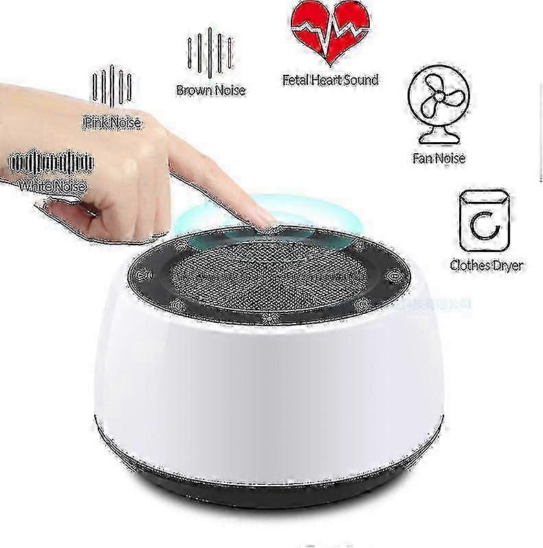 White Noise Machine,with 16 Natural Sounds, Memory Function, Adjustable Timer,portable,relaxation