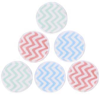Assorted Color Bamboo Fiber Makeup Puff for Face Cleaning 6Pcs Kit