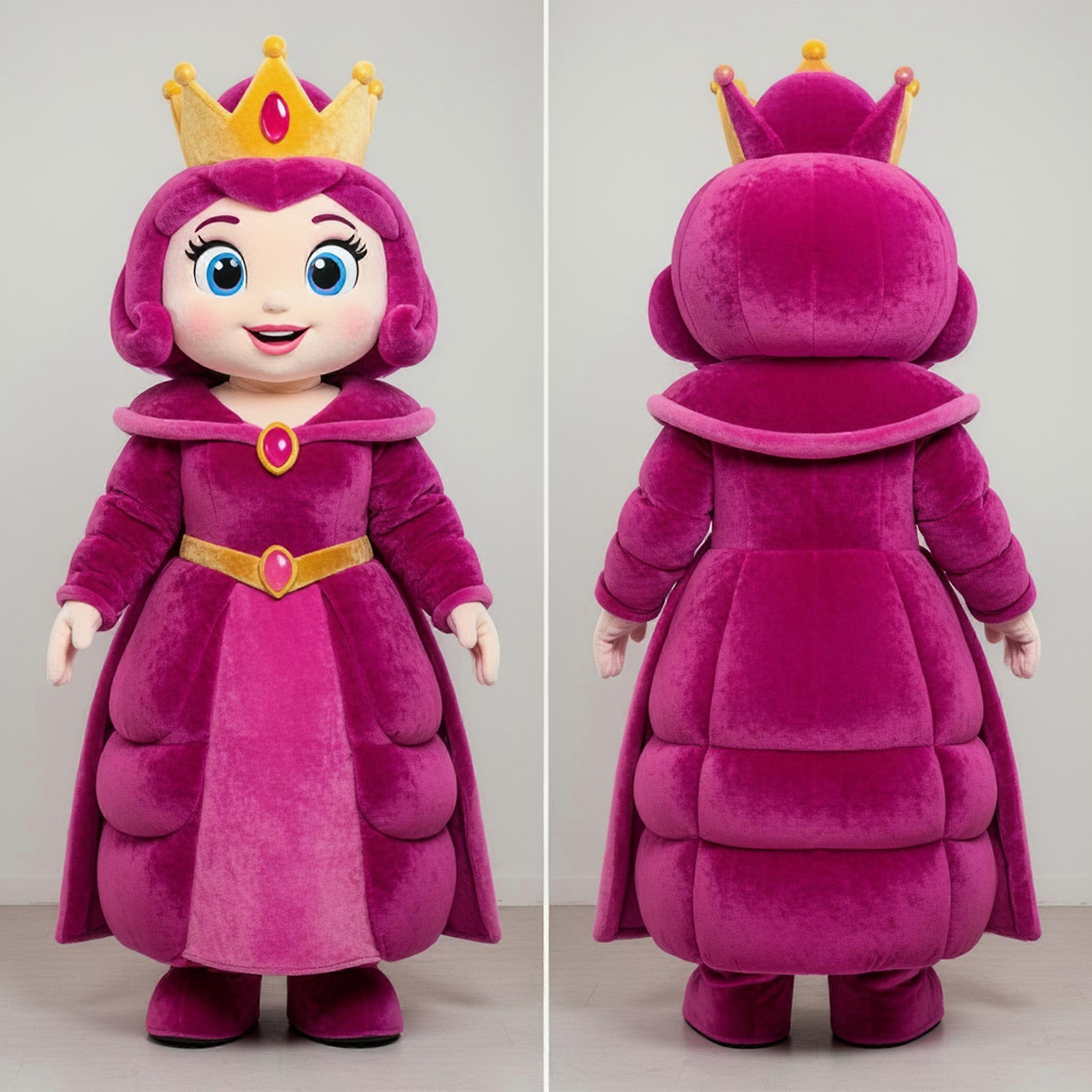 MASTICOT Magenta Velvety Queen Mascot