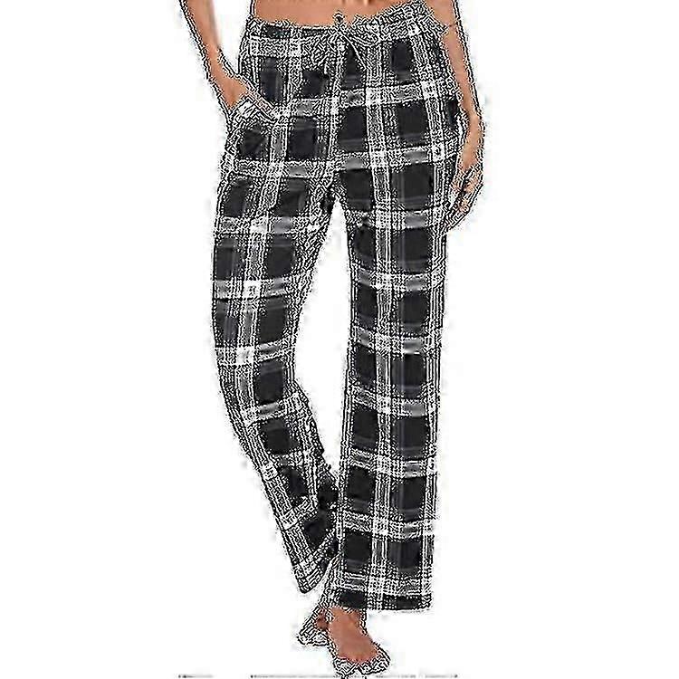 Men Soft Flannel Checked Pajama Pants
