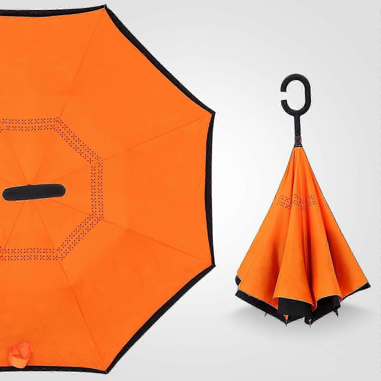 Windproof Double Layer Inverted Umbrella