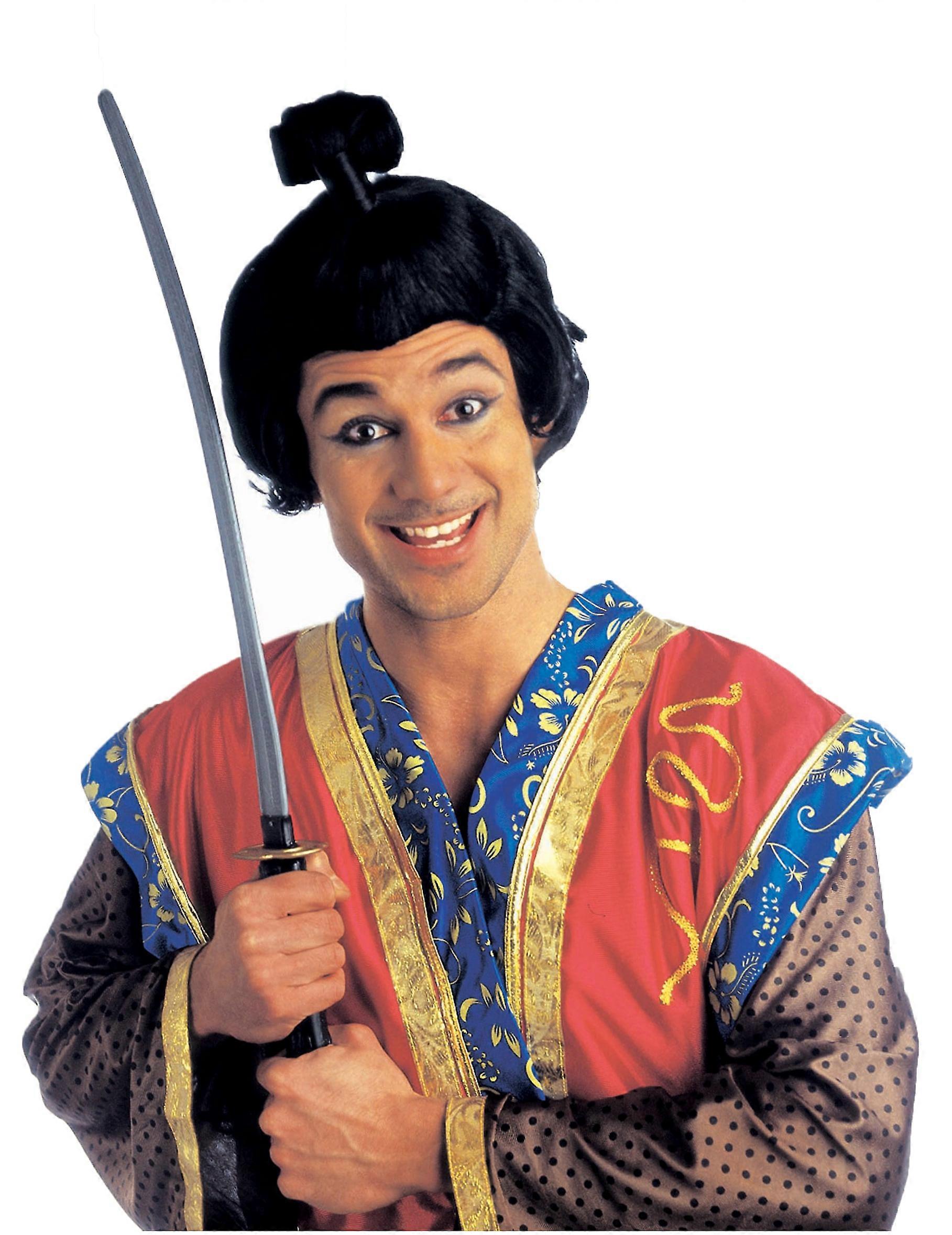 Short samurai wig for men