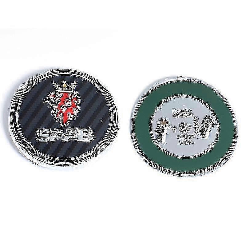 Logo Saab 68 mm, 2 ou 3 broches, pour capot avant, coffre arrière et pare-chocs, compatible Saab 9-3, 9-5 et 9-3-9-5. Accessoires autocollants Saab_zrdj