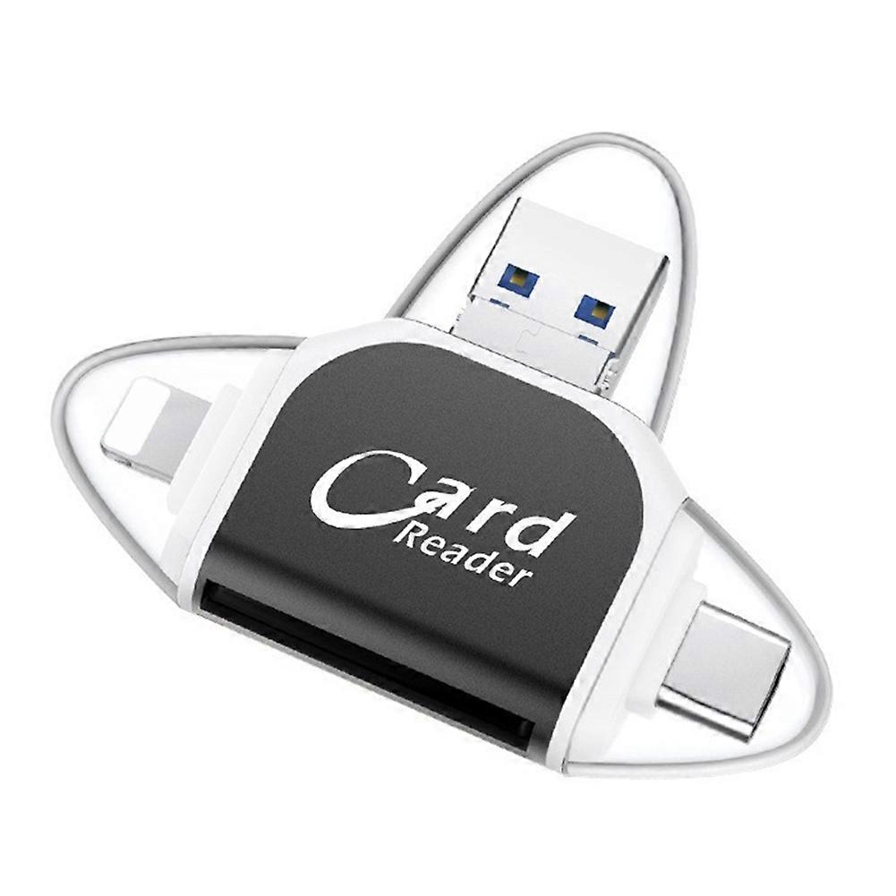 Multi-Function Card Reader Universal Micro USB Lightning Type-C TF SD Card Reader for PC Phone Computer Laptop