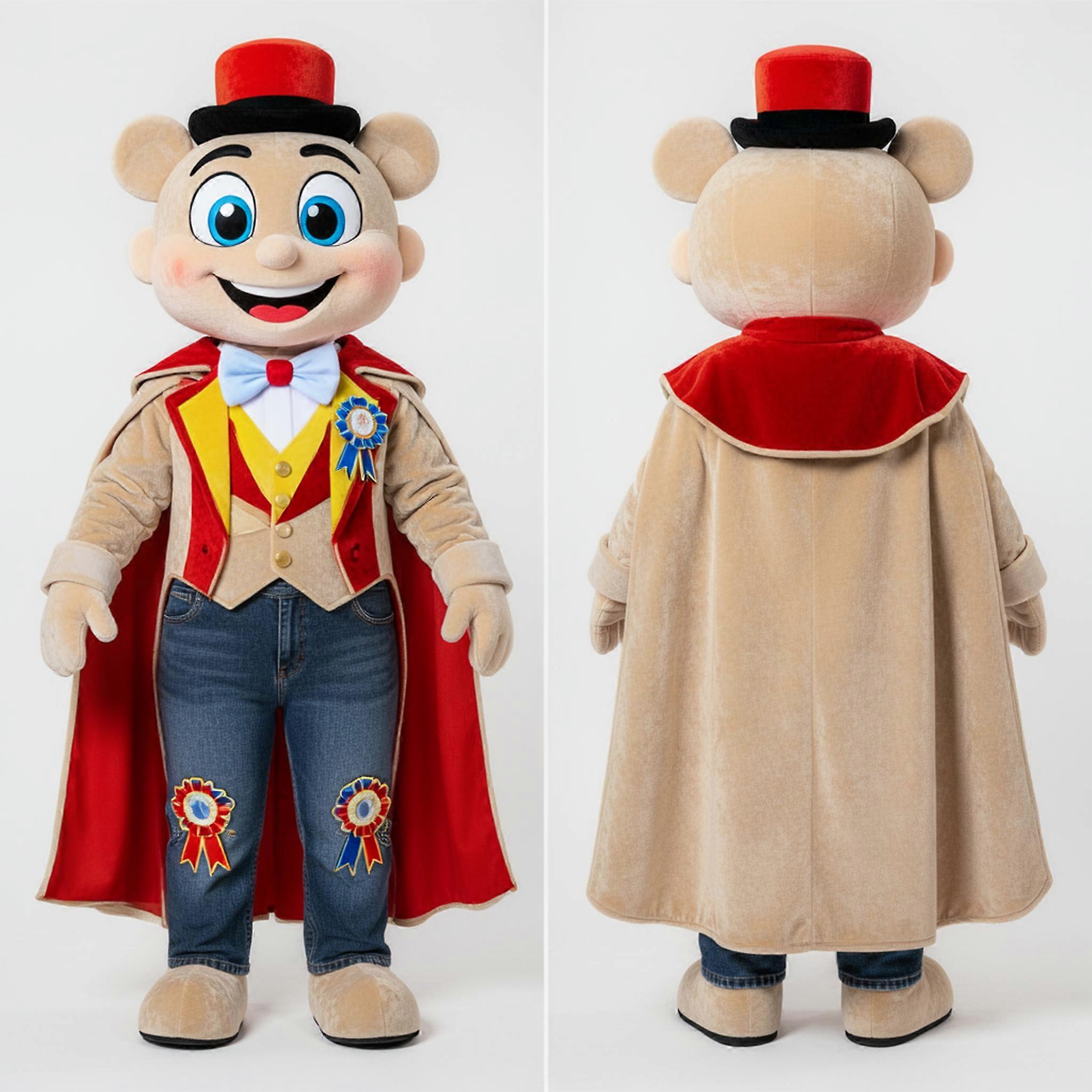 MASTICOT Beige Flowing Cape Ring Master Mascot