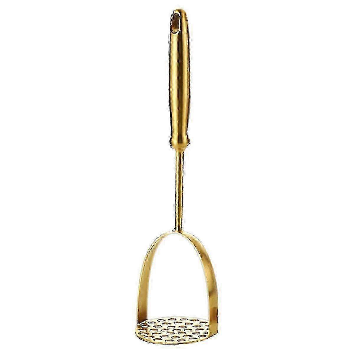 Gold Stainless Steel Multi-Function Potato Masher