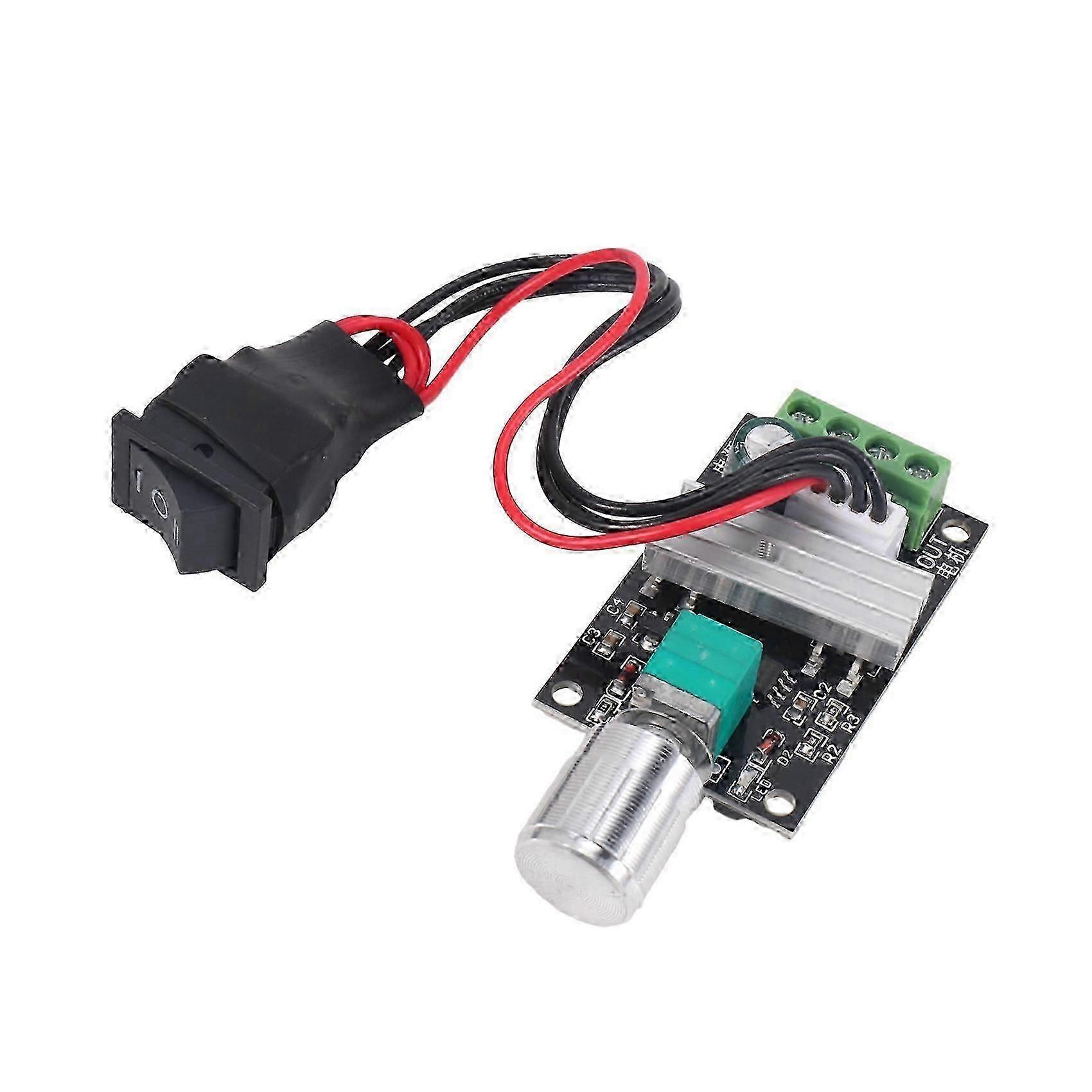 6V 12V 24V 3A PWM DC Motor Speed Controller compatible withward Reverse Switch Control 1203B simple