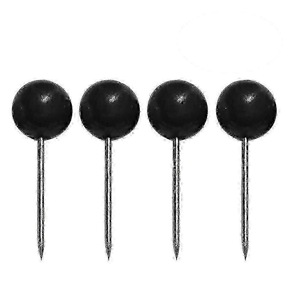 300 Pcs Black Plastic Thumb Tacks compatible with Maps KF