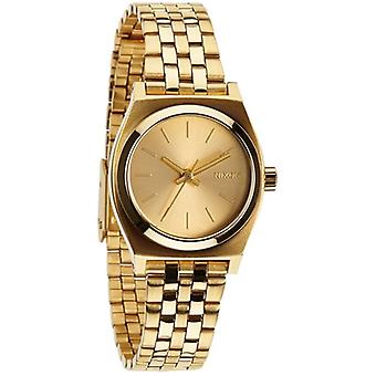 Nixon mini time teller Watch for Women Analog Quartz with Stainless Steel Bracelet in A399502 Gold Plated