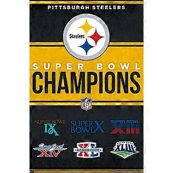 NFL Pittsburgh Steelers Champions Wooden Jigsaw Puzzles UE2422