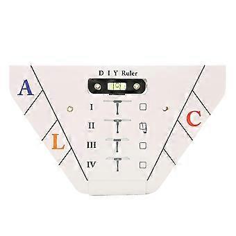 Eyebrow Tattoo Shaper, Stencil Stainless Steel SemiPermanent Eyebrow Makeup Template Ruler(#)_HP