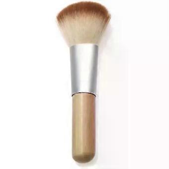 4-teiliges Make-up-Pinselset aus Kunstfasern mit Bambusgriffen.