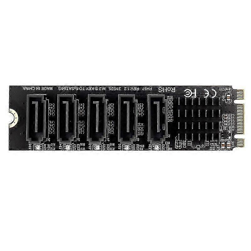 M.2 B-Key 5-Port SATA III Card