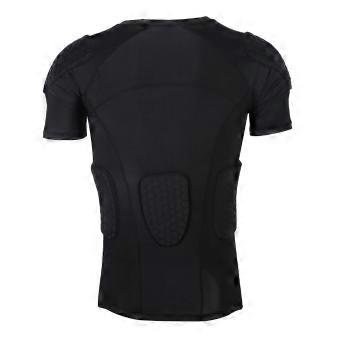 Gilet imbottito in silicone antiurto per uomo, shorts, pantaloni, accessorio protettivo per sport (tipo maglietta).