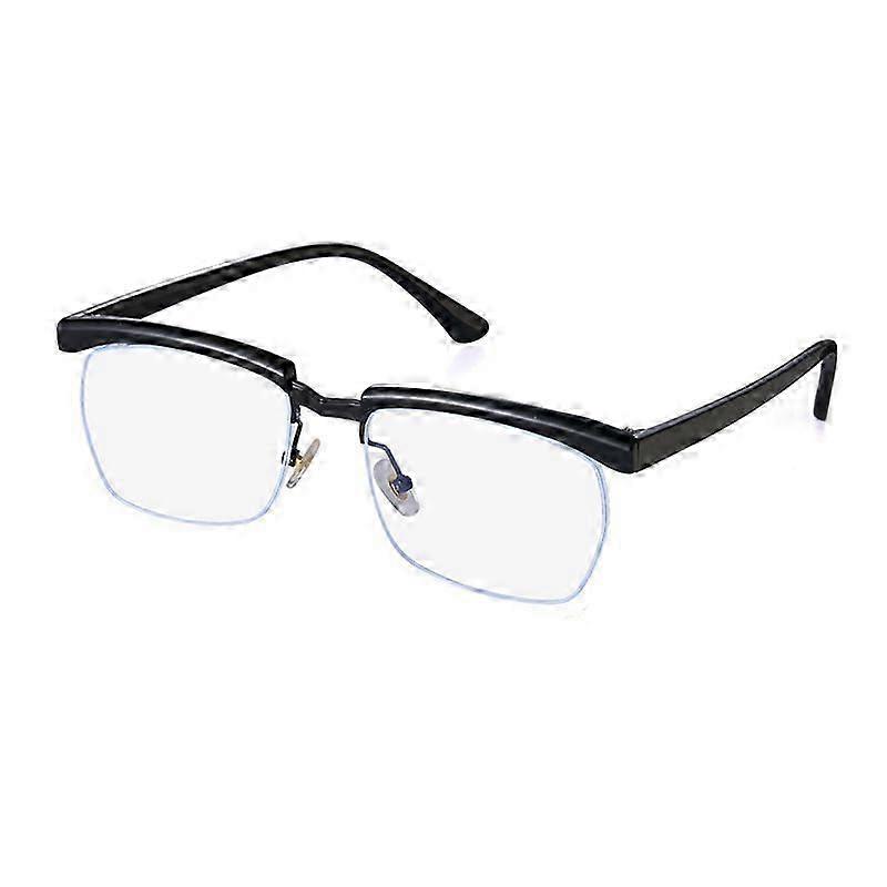 Ultra Light Black Half Frame Blue Light Specs