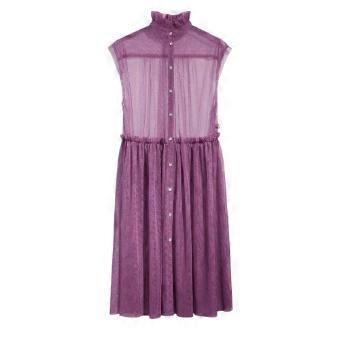 Levis Womens/Ladies Radical Sheer Banded Collar Sleeveless Midi Dress