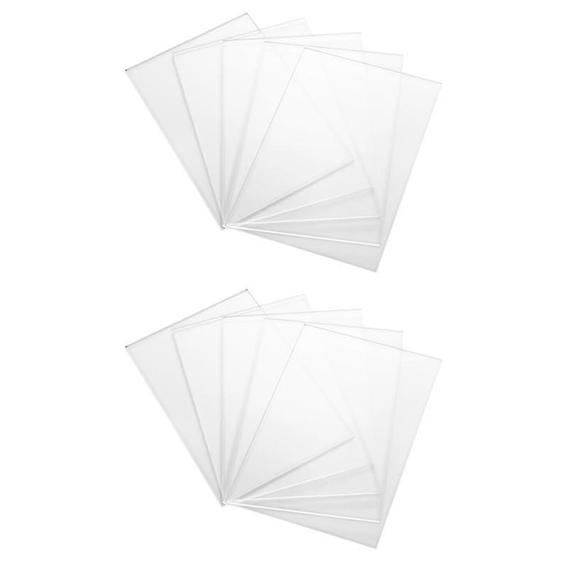15X10cm Transparent Retail Display Props & Models 10pcs 10x15cm Durable Handmade Acrylic Panels Diy
