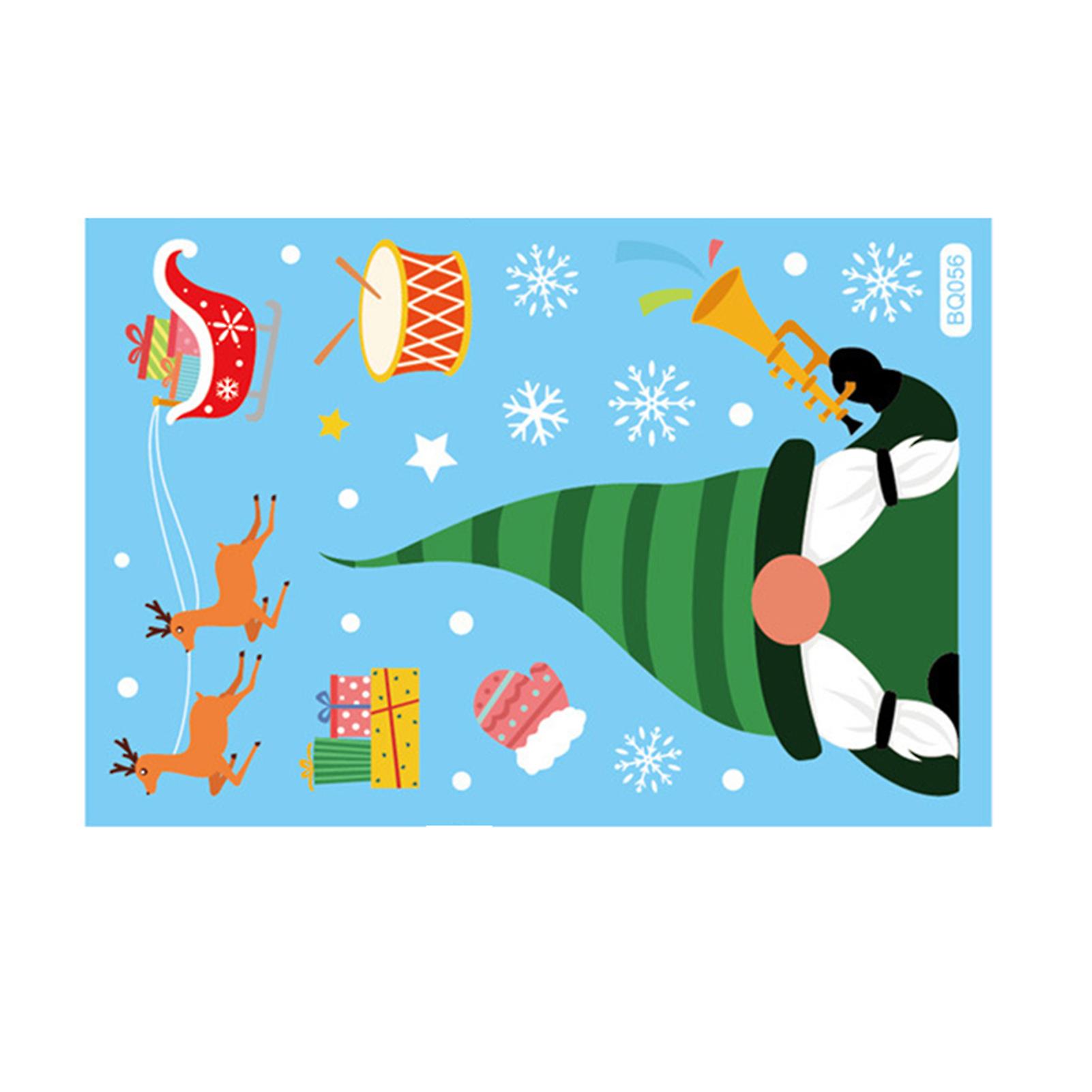 Christmas Window Clings Decals Easy To Remove Window Clings