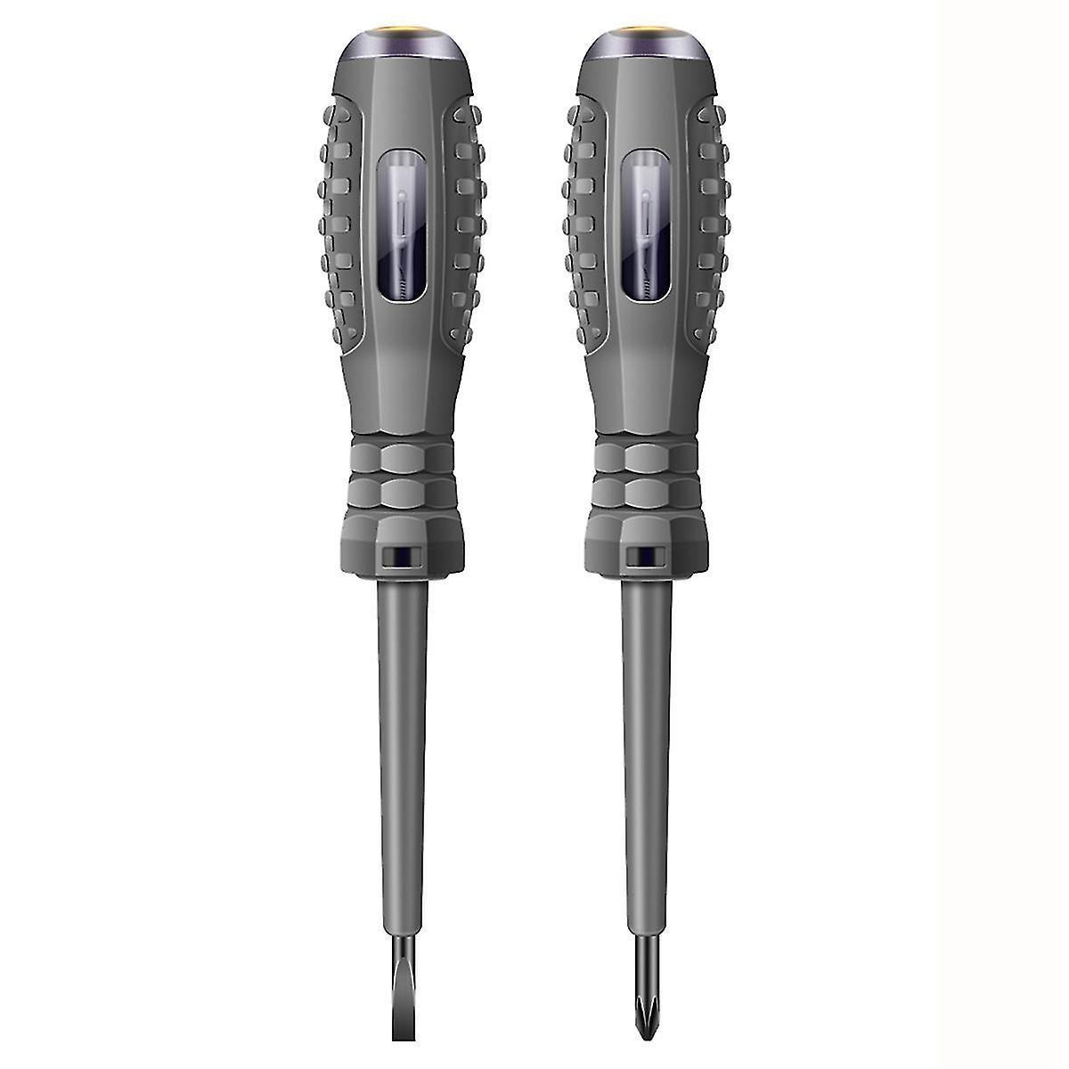 Newway 2Pcs Digital Voltage Tester Pen AC Non-Contact Induction Test Pencil Voltmeter Detector Electrical