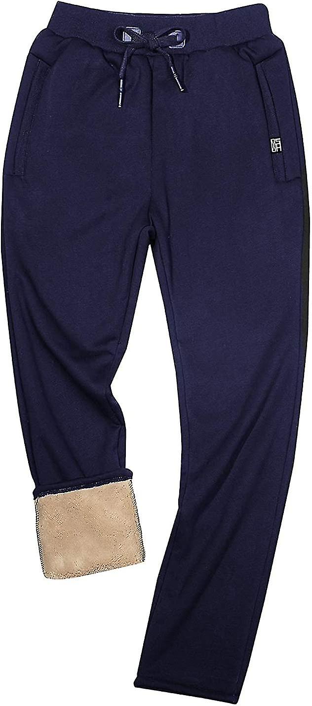 Gihuo Men S Sherpa Lined Athletic Sweatpants Winter Warm Track Pants