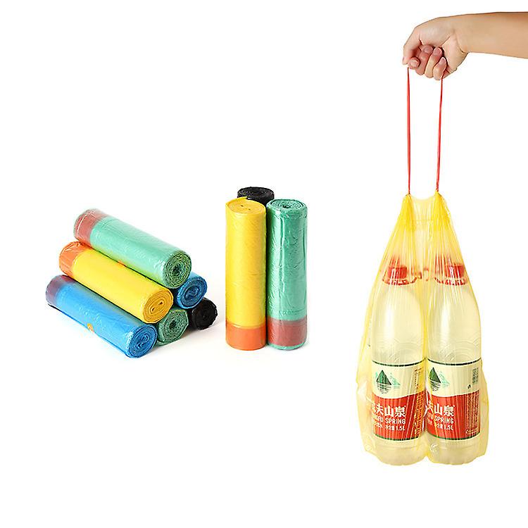 20L transparent kitchen garbage bags with drawstring, drawstring garbage bags
