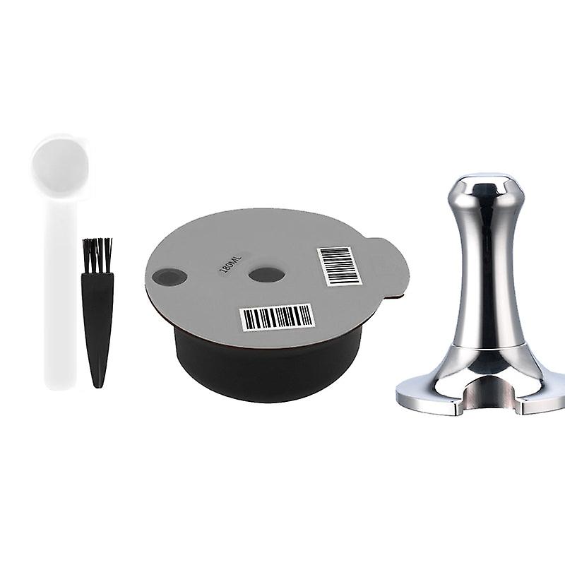 Reusable Coffee Capsules With Coffee Powder Hammer For  Tassimo Machines Coffee Filter Refillable Coffee Pods