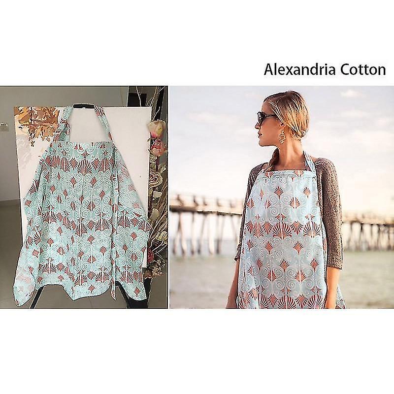 Alexandria Cotton Κάλυμμα Θηλασμού Βρεφικό Βρέφος Αναπνεύσιμο Βαμβακερό Ύφασμα Θηλασμού Μουσελίνας
