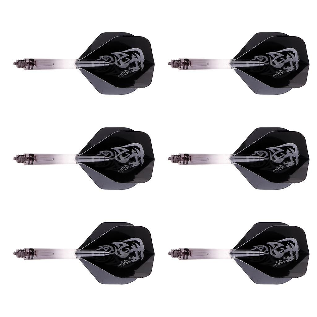 6pcs 2BA Fil Fléchettes Tiges avec Queues Fléchettes Vols Remplacement Jaune