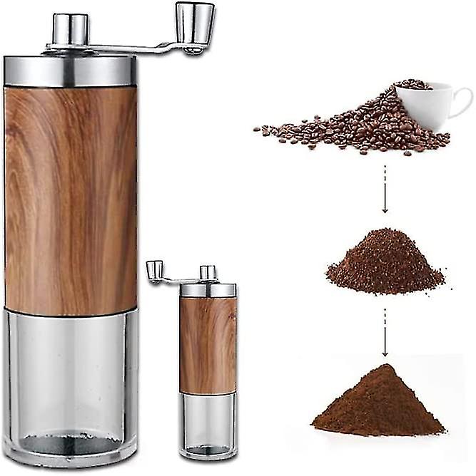 Manual Coffee Grinder Stainless Steel Burr Grinder Vintage Hand