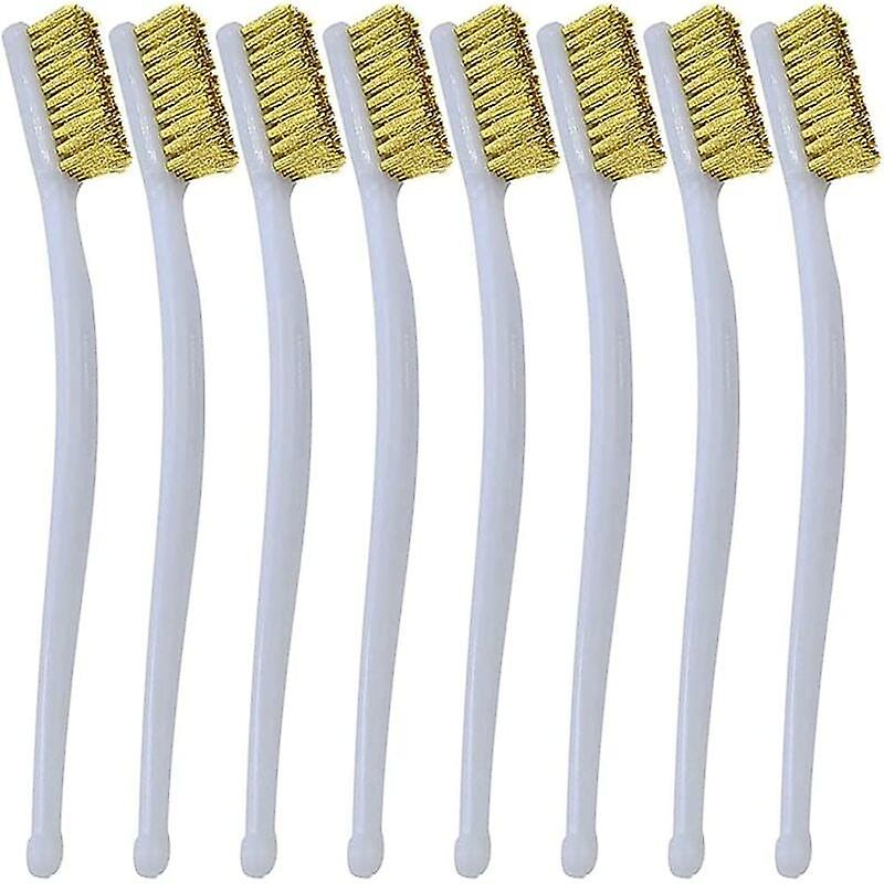 8 Pcs Small Brass Brush for Welding Slag Cleaning