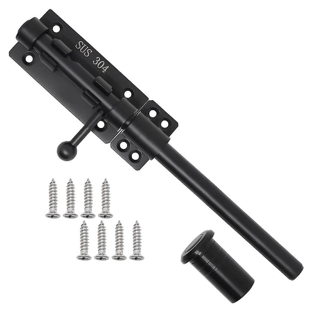 Heavy Duty Slide Bolt Gate Latch With A Padlock, Horizontal Bolt Latch Floor Latch Hardware And Loc