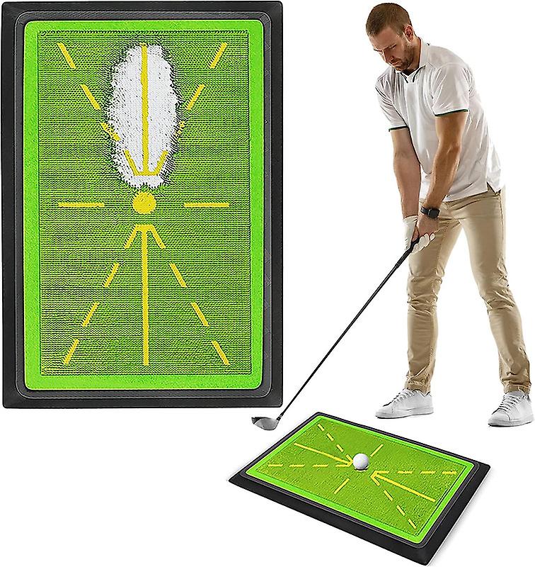 golf mat that shows swing path