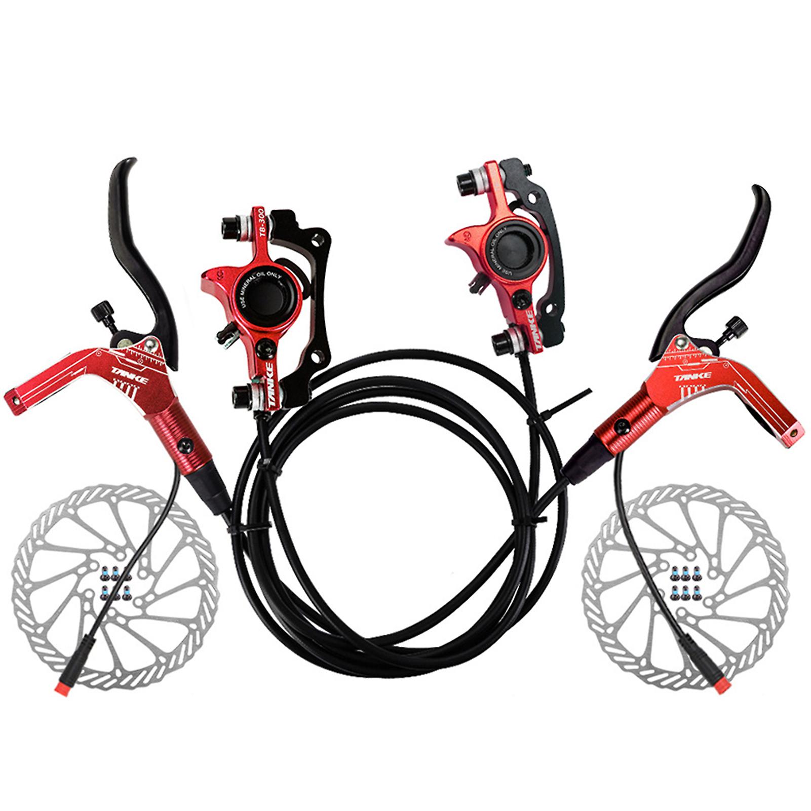 E-bike Brake Set With 160mm Rotors Front And Rear Hydraulic Disc Brake Caliper Lever