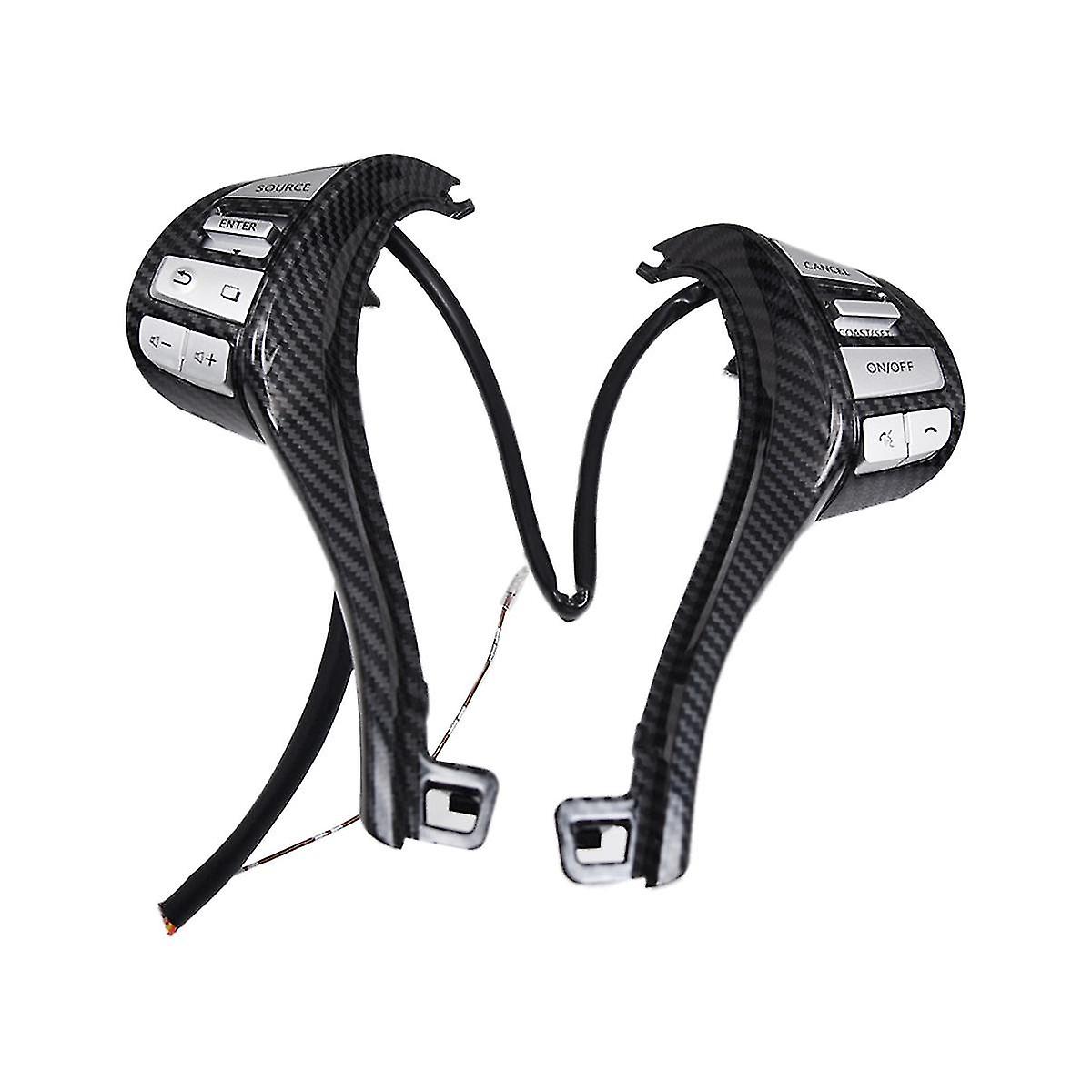 Car Carbon Fiber Multifunction Steering Wheel Combination Control Switch For 2013 Teana