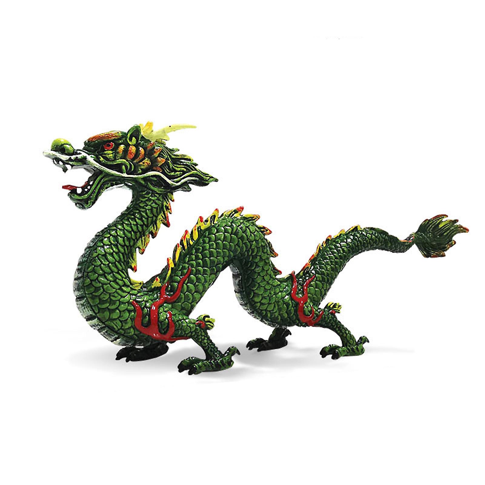 Chinese Dragon Figure Pvc Desktop Ornament Solid Statue Gift