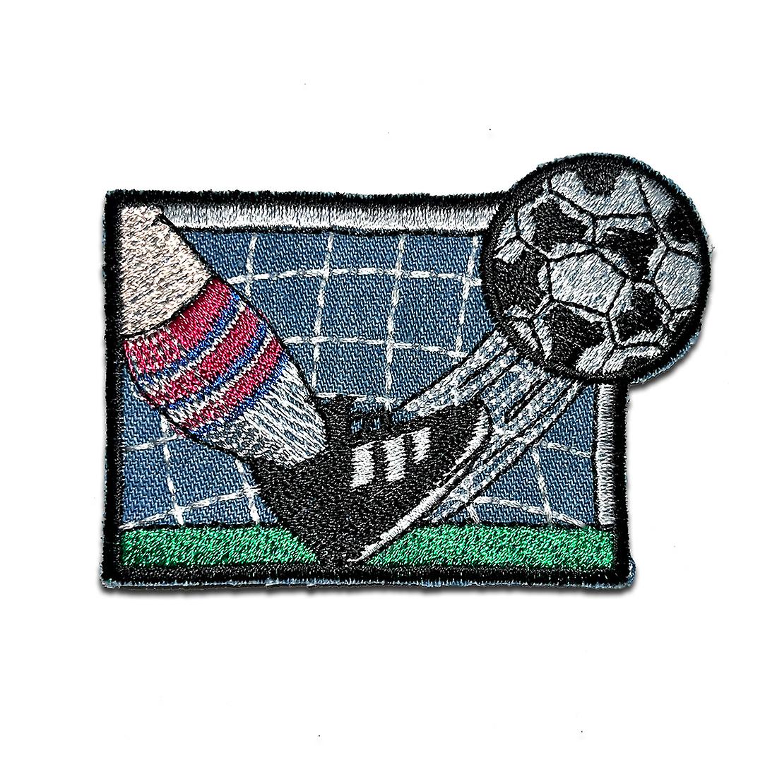 Soccer Kids Game - Patch, Iron-on Picture, Iron-on, Size: 7.6 x 5.4 cm