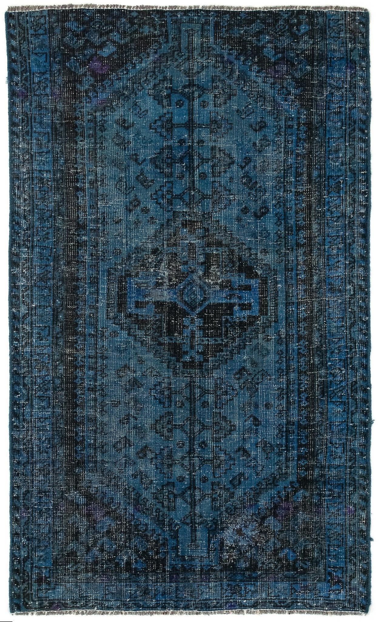 Vidal Vintage Royal 75x124 带蓝色手工打结中亚地毯